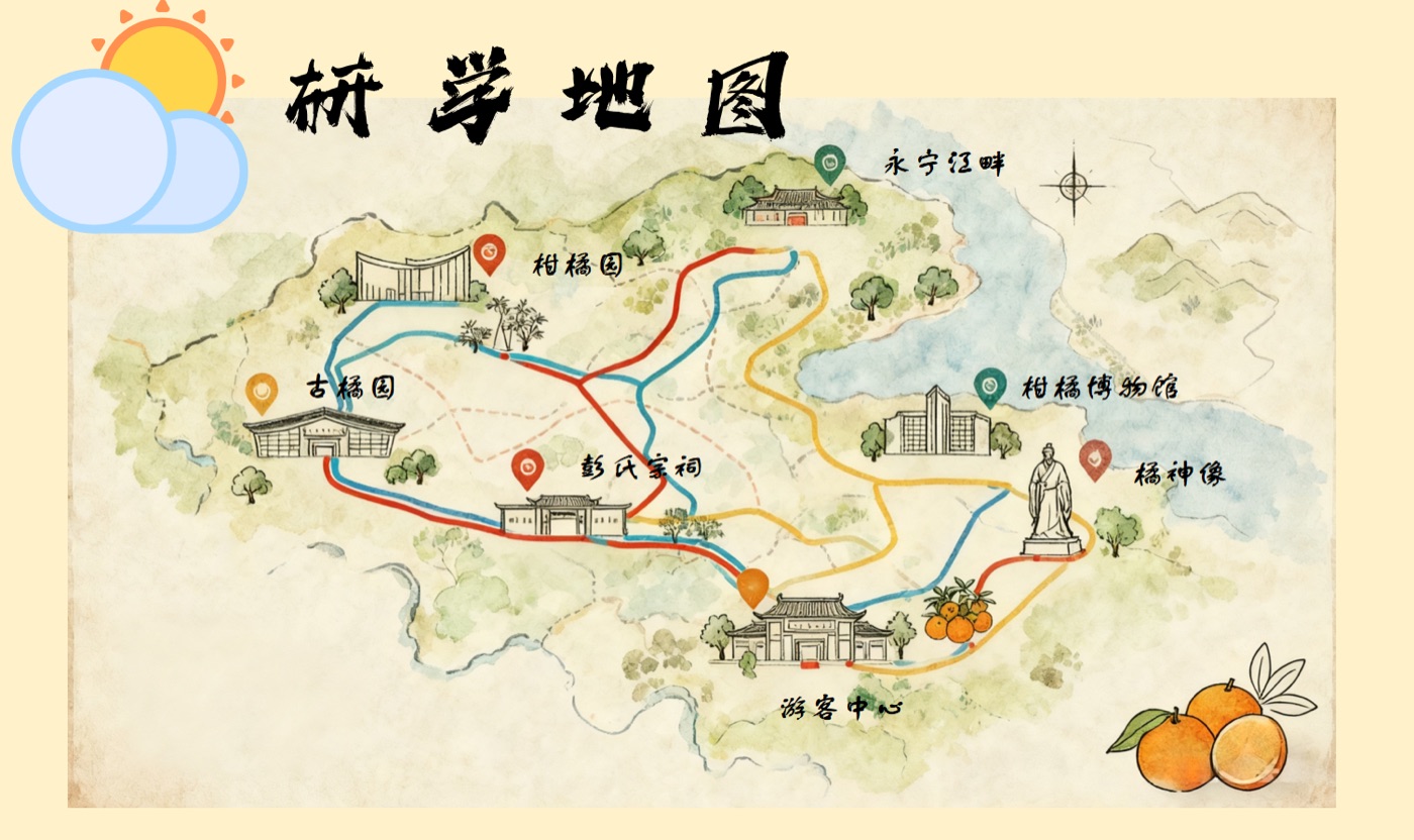 凤洋村研学地图