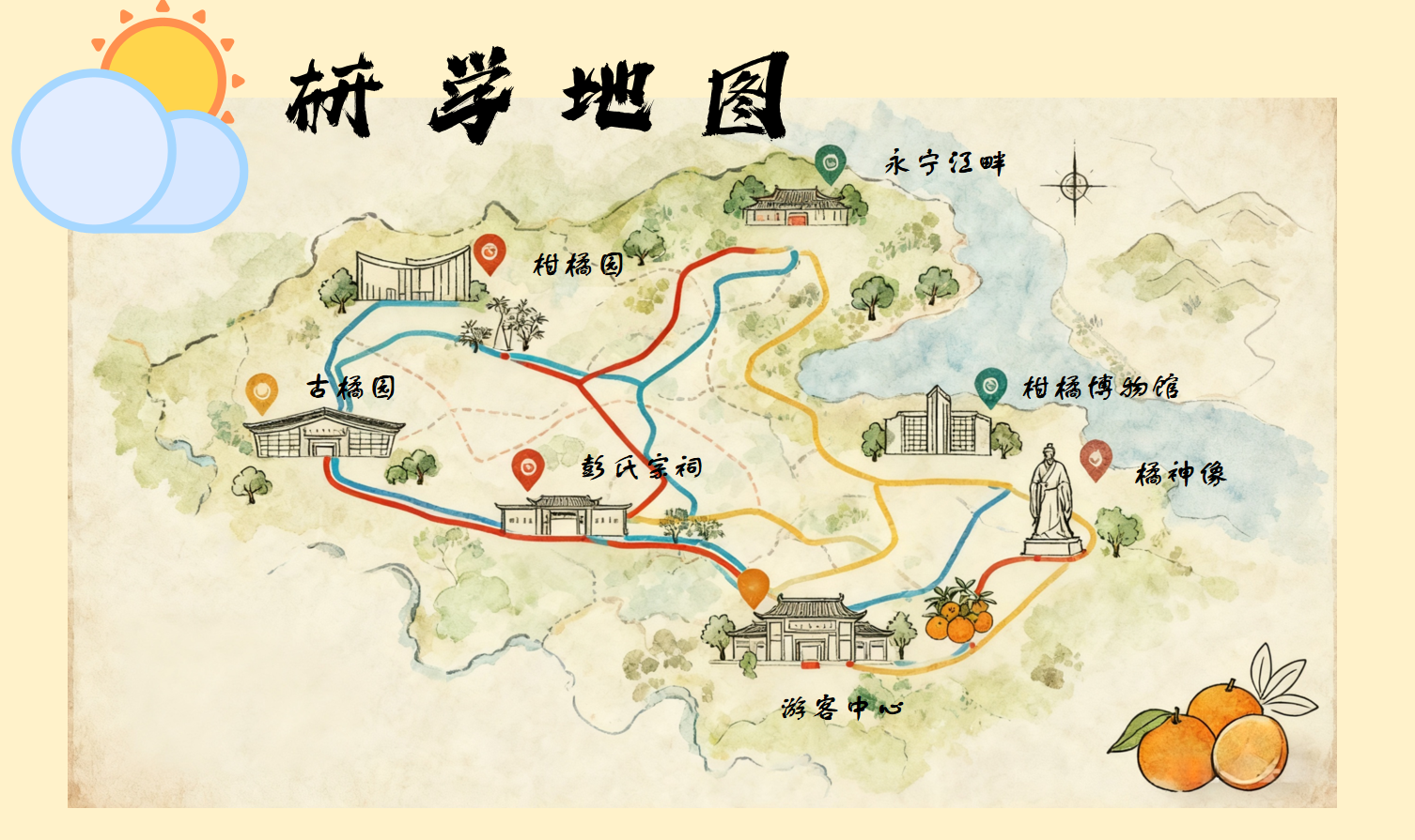 凤洋村研学地图